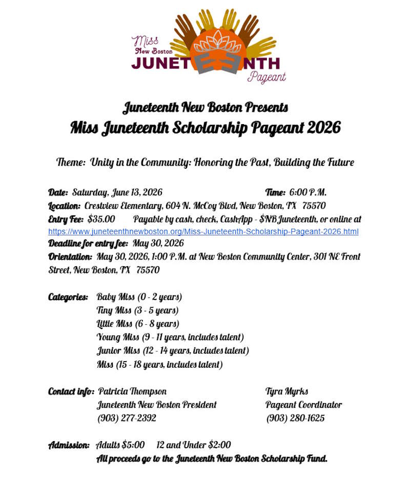 Juneteenth Pageant Flyer
