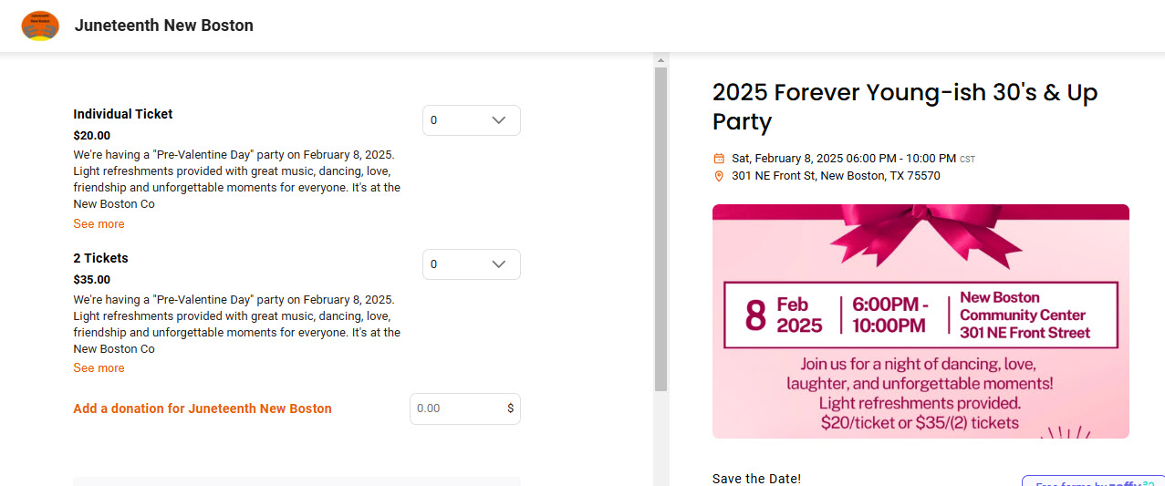 Forever 30ish Valentine Dance Zeffy Forever 30ish Valentine Dance